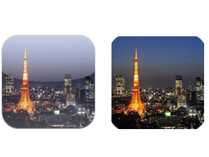 「夜景ドライブ」。iOS版は350円、Android版は無料。条件／iOS3.2以上。Android2.1以上。詳細はitunesおよびGoogleplayで確認を